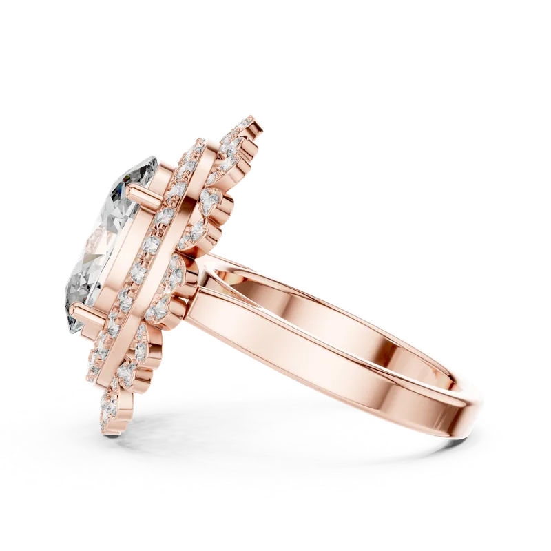 18K Gold Round Diamond Pavé Ring – 1.08 ct (9-10048L) – Rings by Ivanka & Co