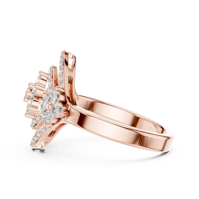 18K Gold Round Diamond Pavé Ring – 0.9 ct (9-10049L) – Rings by Ivanka & Co