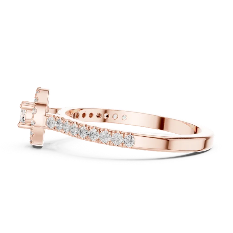 18K Gold Round Diamond Pavé Ring – 0.309 ct (9-10055L) – Rings by Ivanka & Co