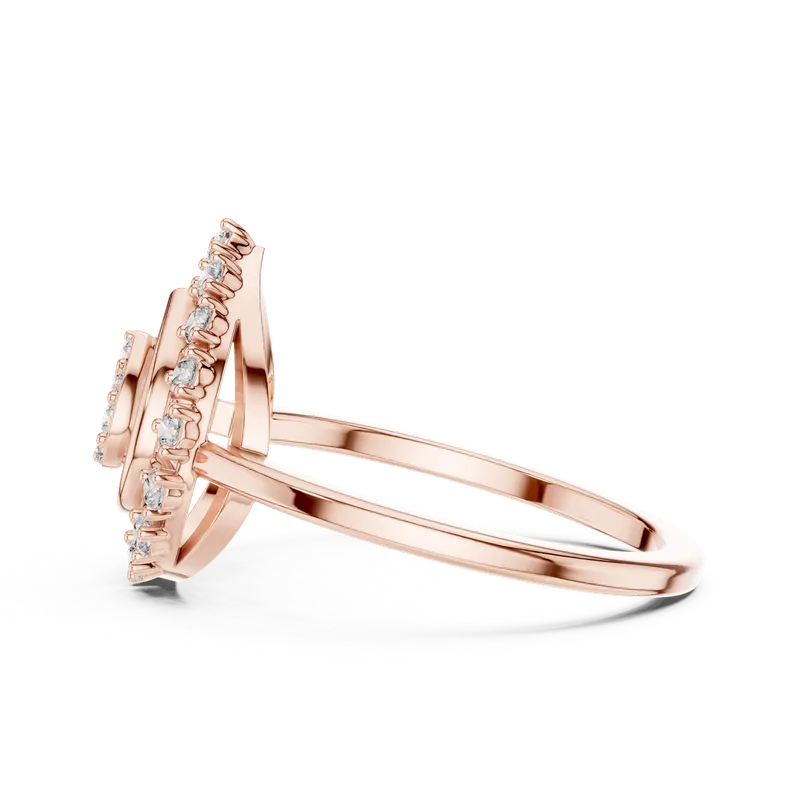 18K Gold Round Diamond Pavé Ring – 0.227 ct (9-10060L) – Rings by Ivanka & Co