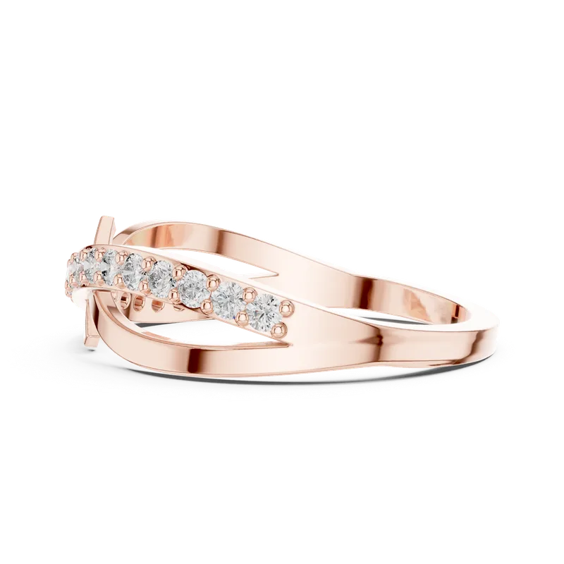 18K Gold Round Diamond Pavé Ring – 0.266 ct (9-10067L) – Rings by Ivanka & Co
