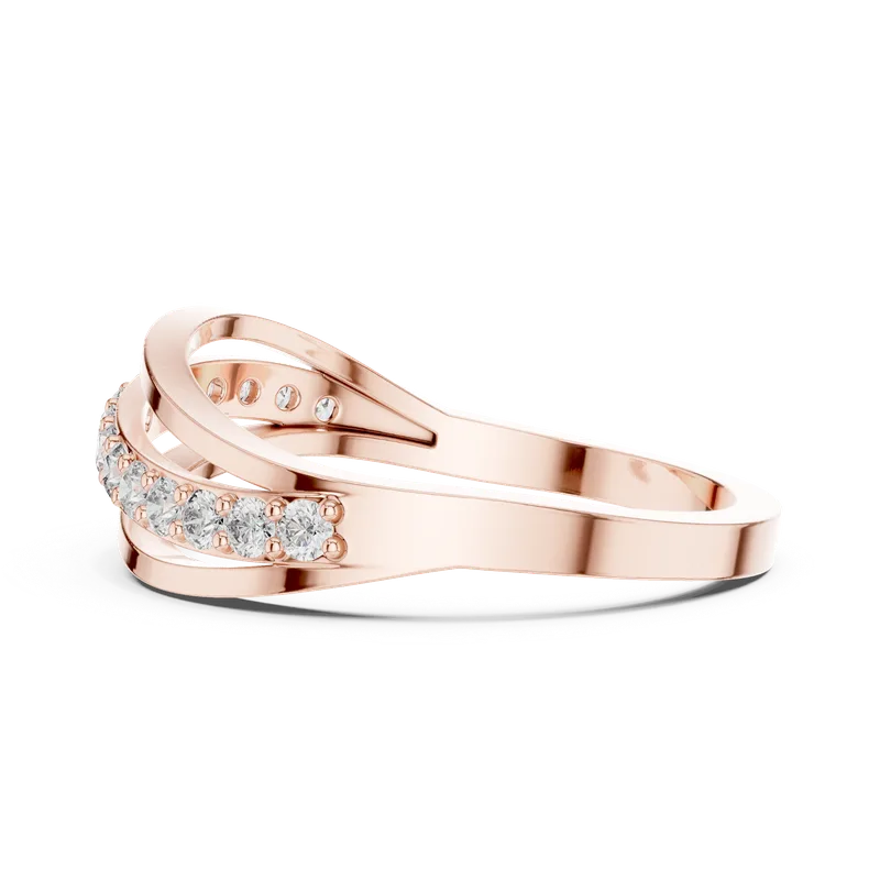 18K Gold Round Diamond Pavé Ring – 0.225 ct (9-10069L) – Rings by Ivanka & Co