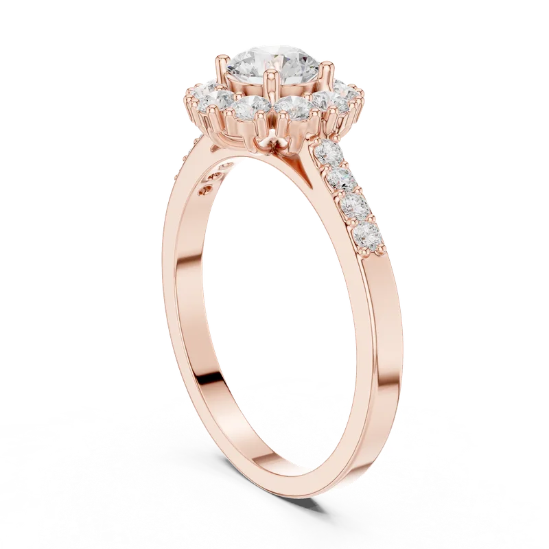 18K Gold Round Diamond Pavé Ring – 0.97 ct (ALR-66) – Rings by Ivanka & Co