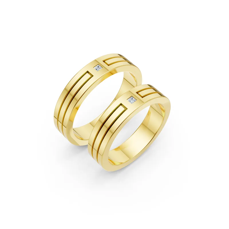 18K Gold Diamond Couple Rings (A100) – Rings by Ivanka & Co