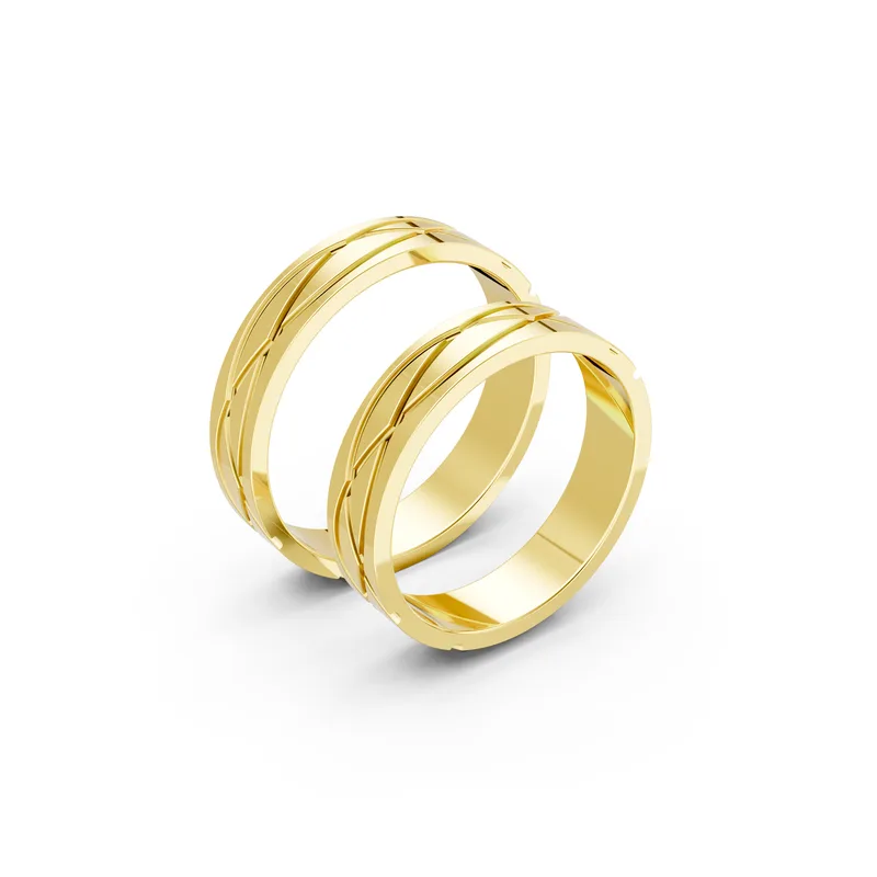18K Gold Diamond Couple Rings (A105) – Rings by Ivanka & Co
