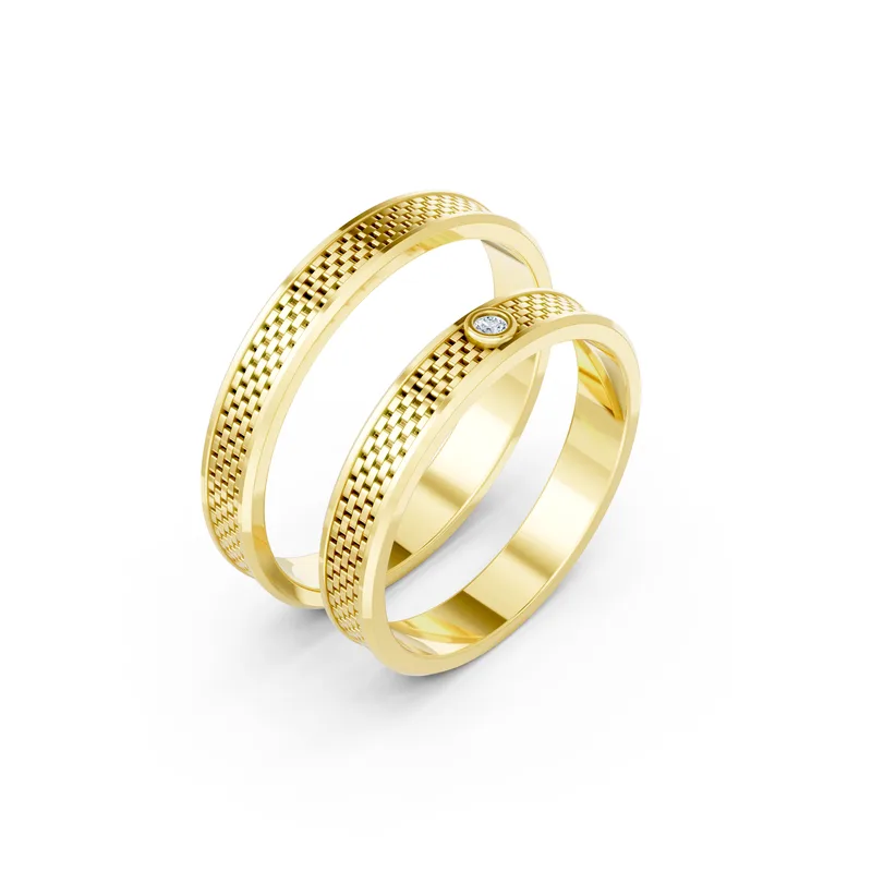 18K Gold Diamond Couple Rings (A113) – Rings by Ivanka & Co