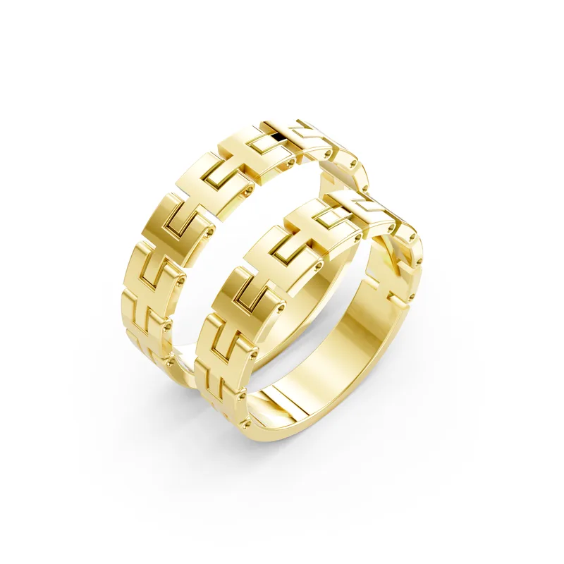 18K Gold Diamond Couple Rings (A120) – Rings by Ivanka & Co