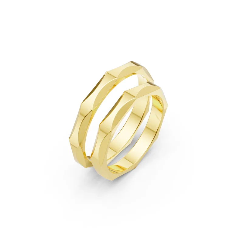 18K Gold Diamond Couple Rings (A143) – Rings by Ivanka & Co
