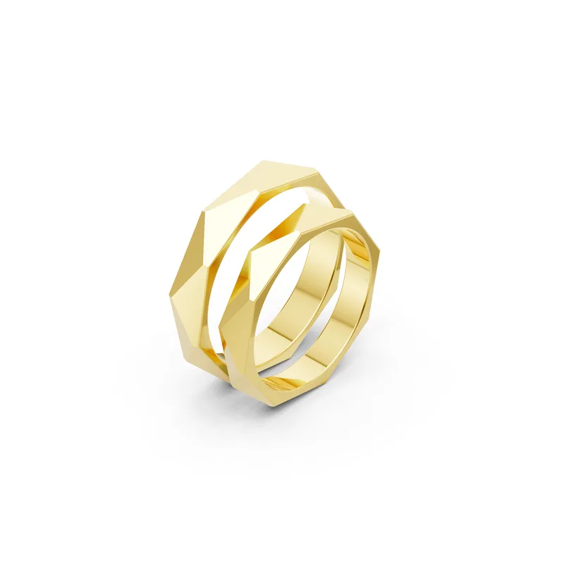 18K Gold Diamond Couple Rings (A145) – Rings by Ivanka & Co
