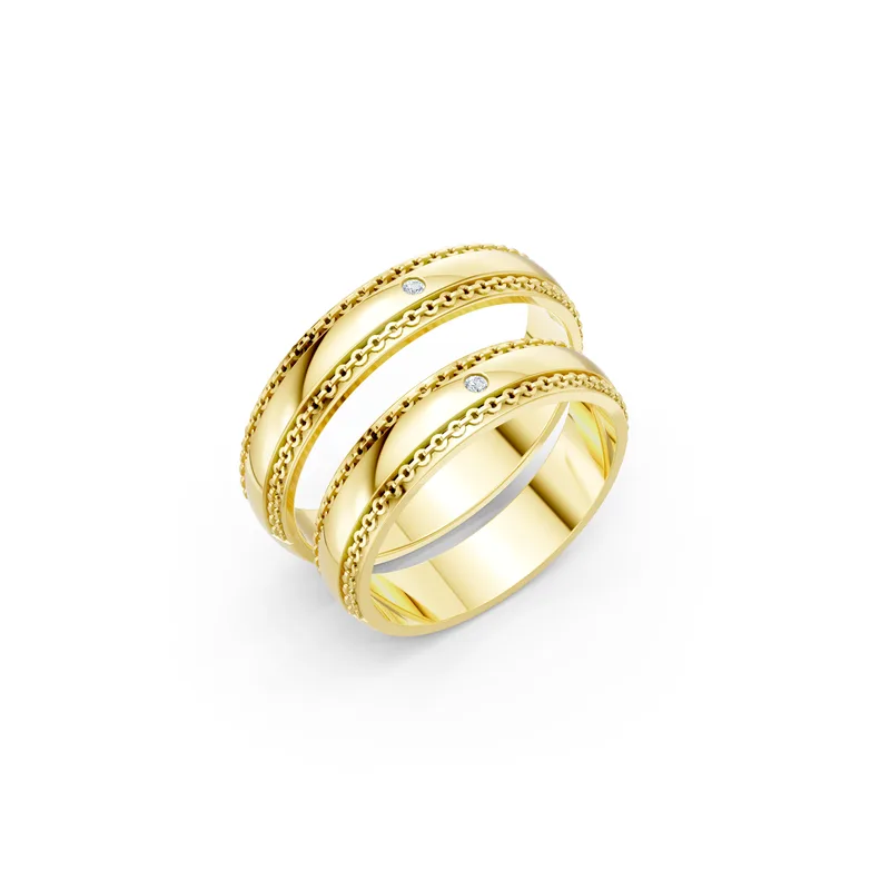 18K Gold Diamond Couple Rings (A151) – Rings by Ivanka & Co