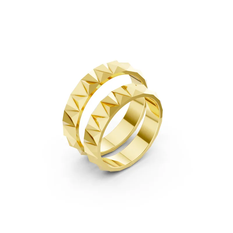 18K Gold Diamond Couple Rings (A153) – Rings by Ivanka & Co