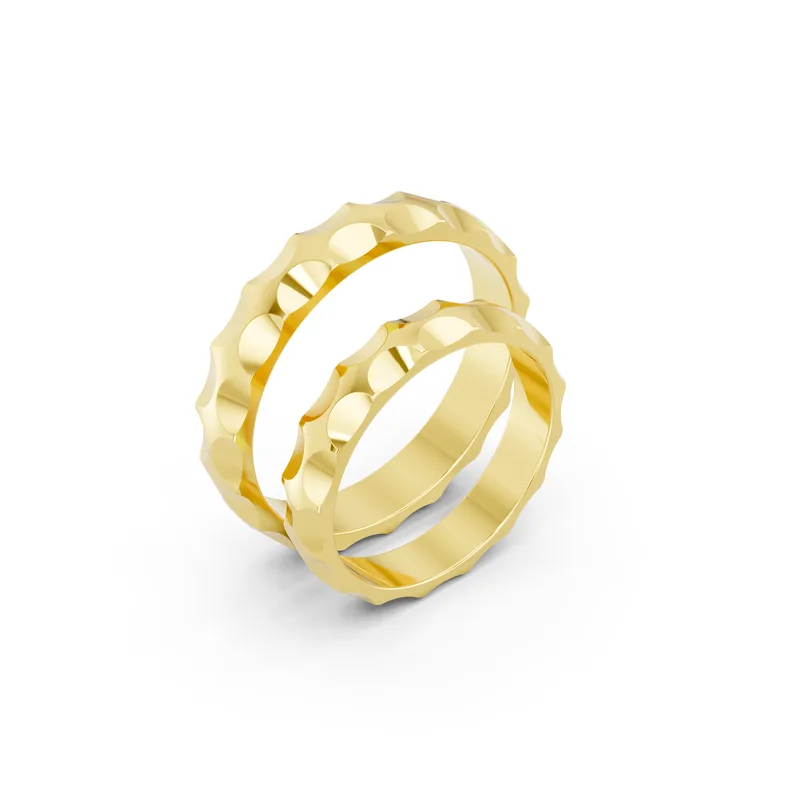 18K Gold Diamond Couple Rings (A154) – Rings by Ivanka & Co
