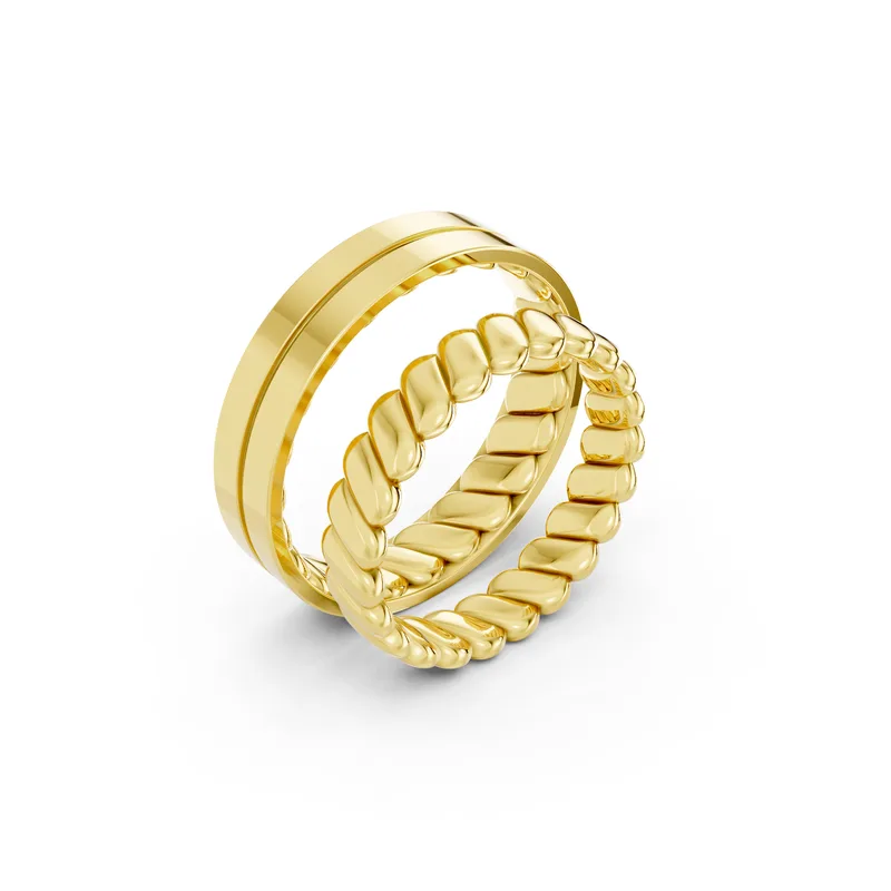 18K Gold Diamond Couple Rings (A156) – Rings by Ivanka & Co