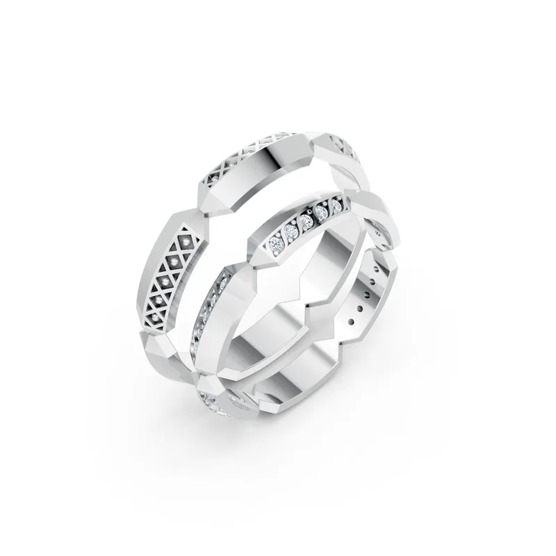 18K Gold Diamond Couple Rings (A166) – Rings by Ivanka & Co