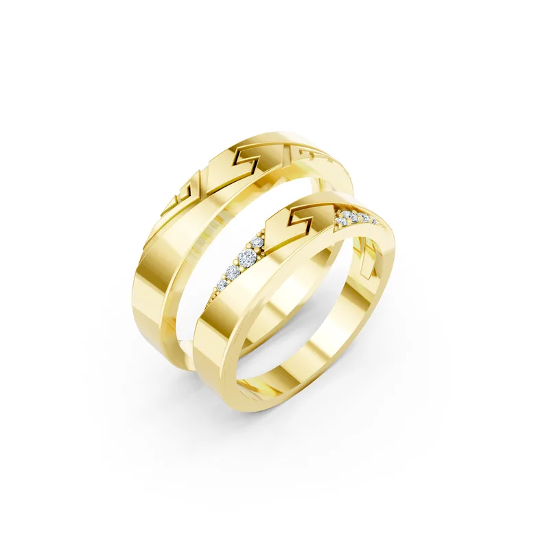 18K Gold Diamond Couple Rings (A167) – Rings by Ivanka & Co
