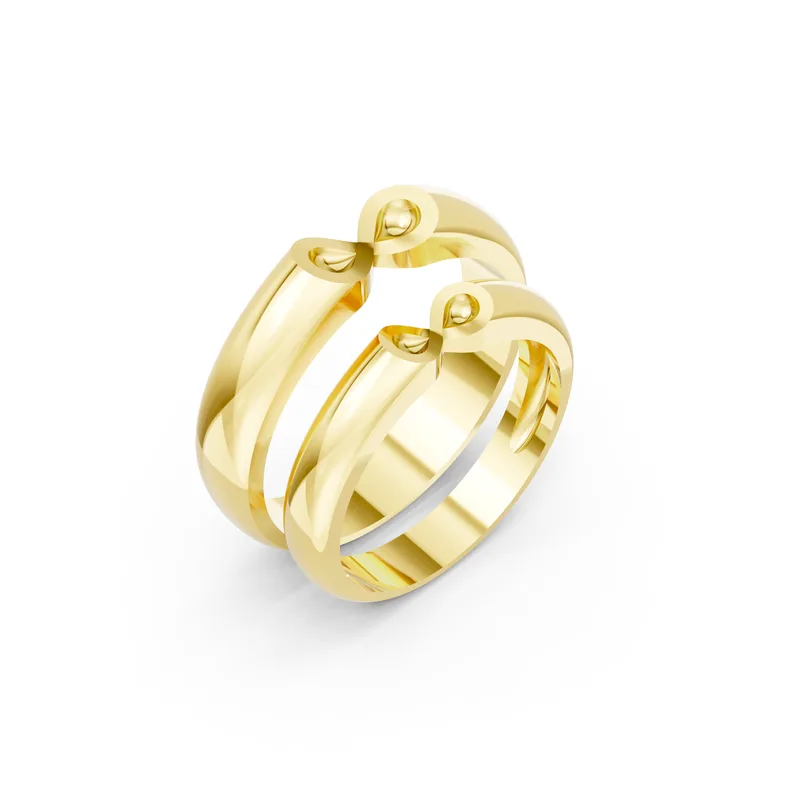 18K Gold Diamond Couple Rings (A173) – Rings by Ivanka & Co