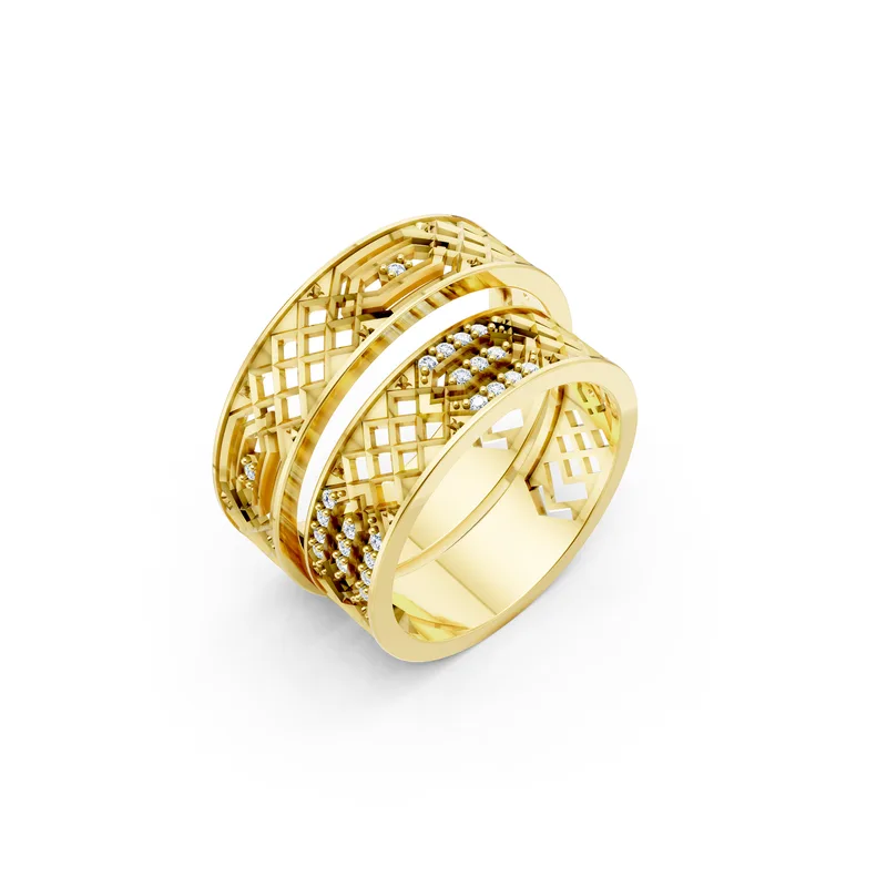 18K Gold Diamond Couple Rings (A181) – Rings by Ivanka & Co