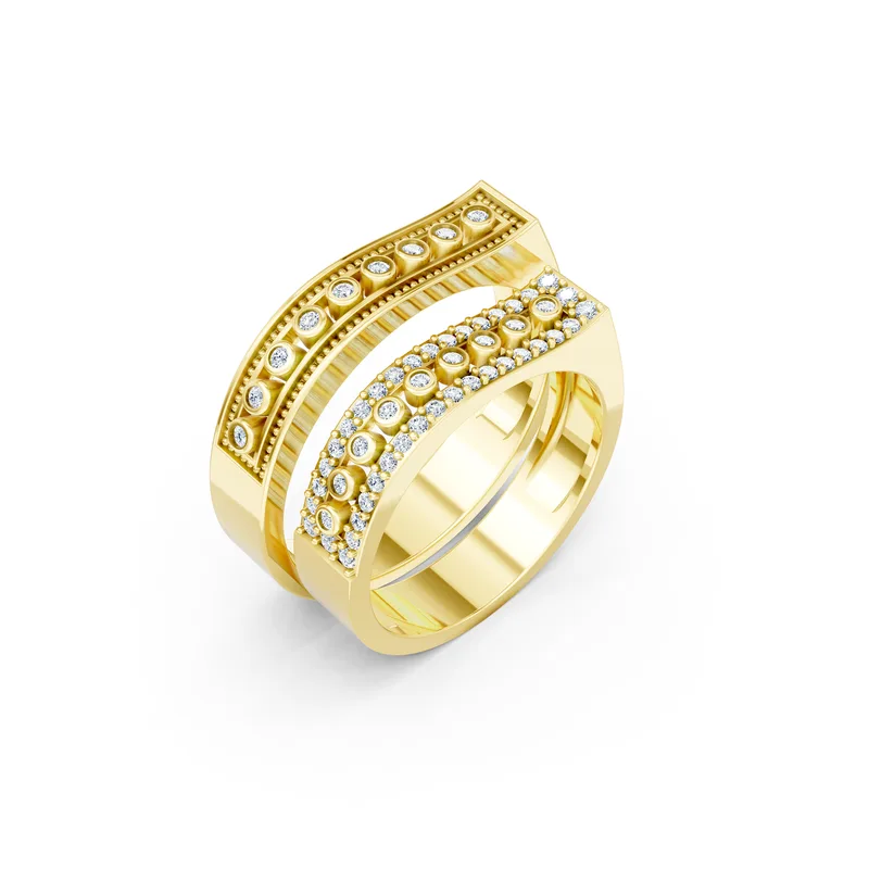 18K Gold Diamond Couple Rings (A188) – Rings by Ivanka & Co
