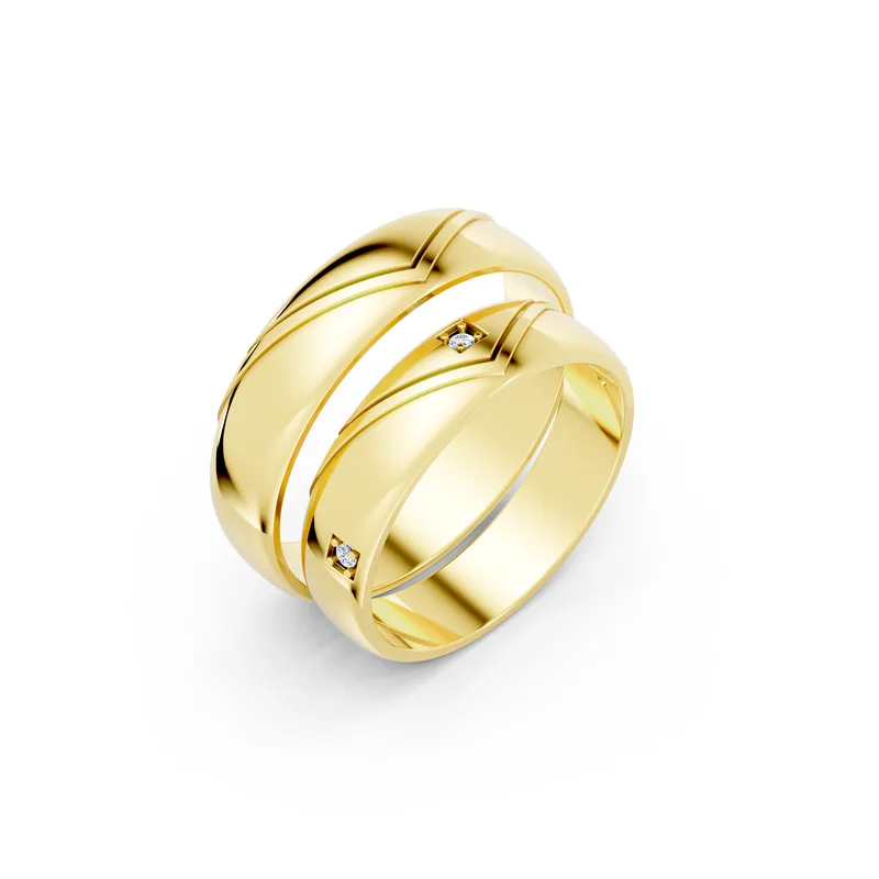 18K Gold Diamond Couple Rings (A191) – Rings by Ivanka & Co