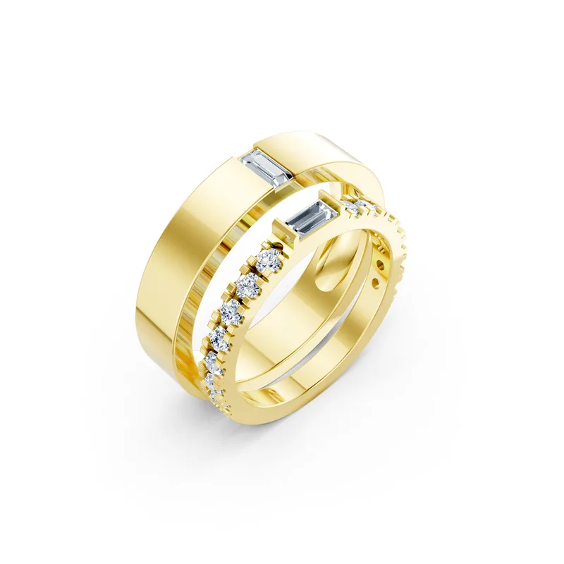18K Gold Diamond Couple Rings (A193) – Rings by Ivanka & Co