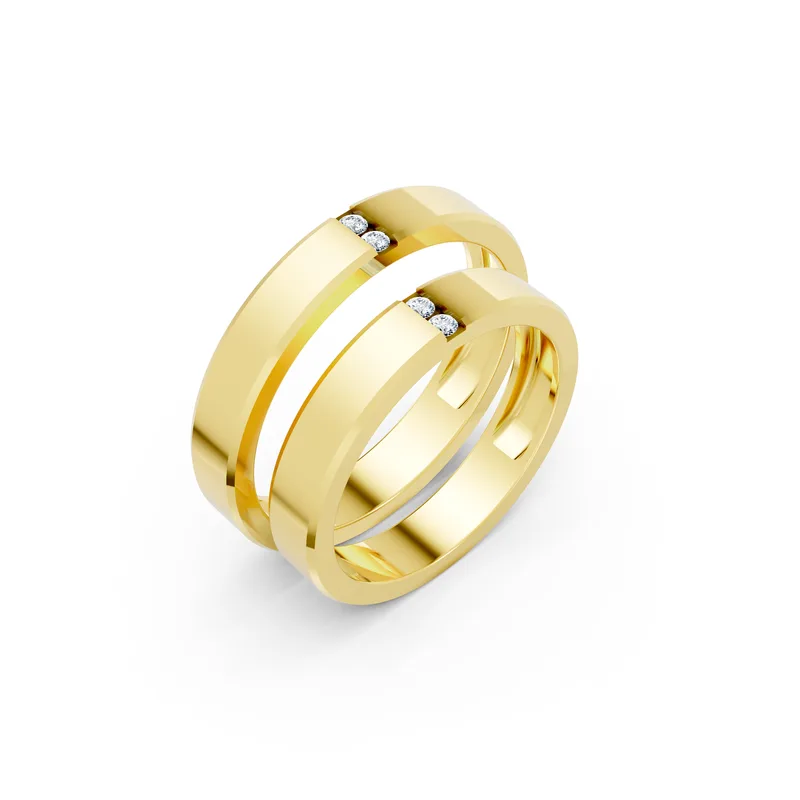 18K Gold Diamond Couple Rings (A194) – Rings by Ivanka & Co