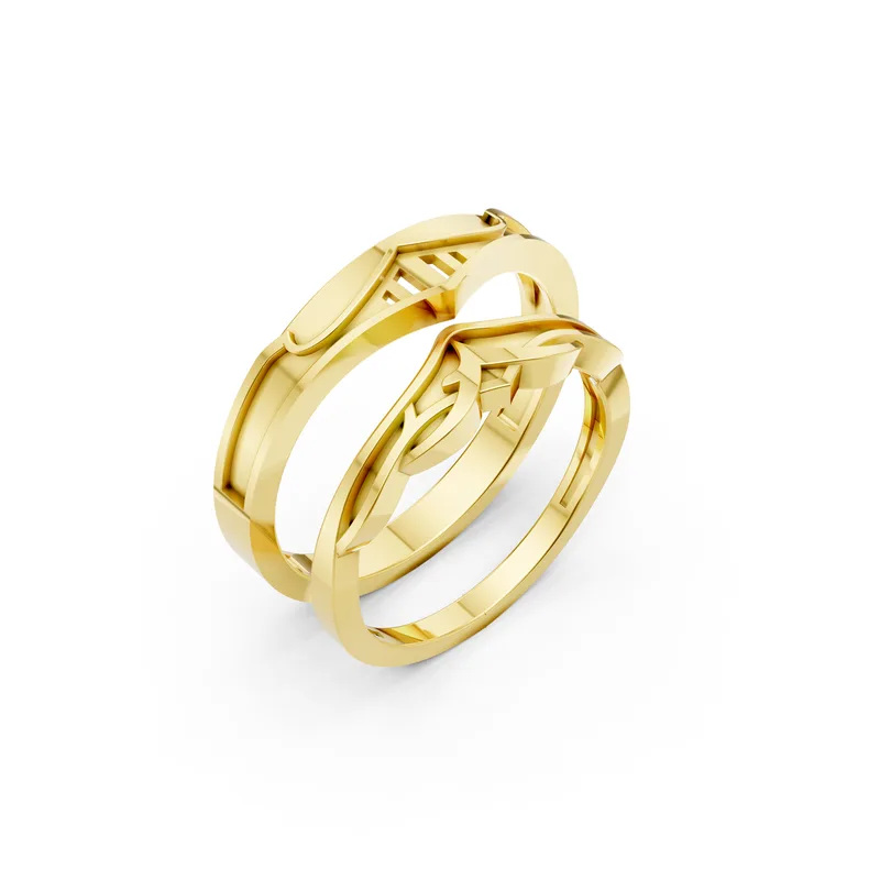 18K Gold Diamond Couple Rings (A198) – Rings by Ivanka & Co
