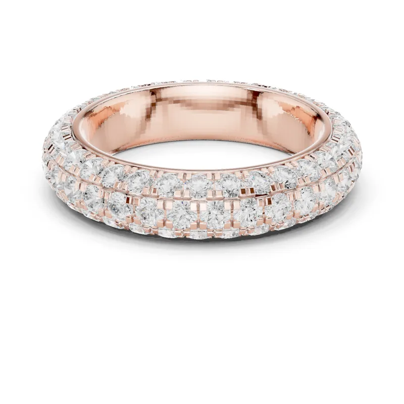 18K Gold Round Diamond Pavé Ring – 3.04 ct (DDLR-310) – Rings by Ivanka & Co
