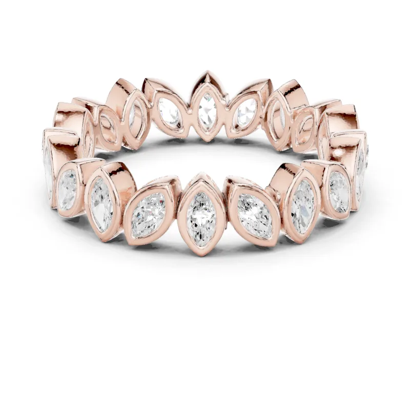 18K Gold Marquise Diamond Pavé Ring – 1.04 ct (DDLR-311) – Rings by Ivanka & Co