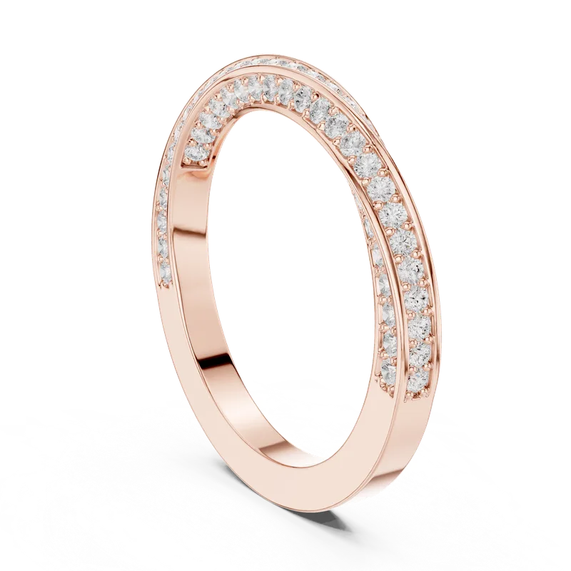18K Gold Round Diamond Pavé Ring – 0.72 ct (DDLR-377) – Rings by Ivanka & Co