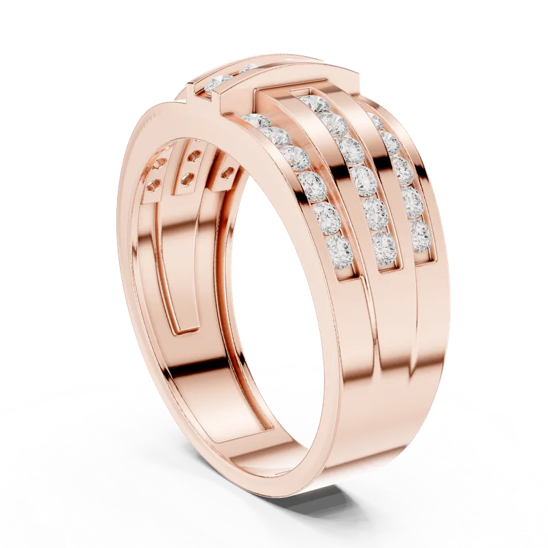 18K Gold Round Diamond Pavé Ring – 0.748 ct (DDLR-387) – Rings by Ivanka & Co
