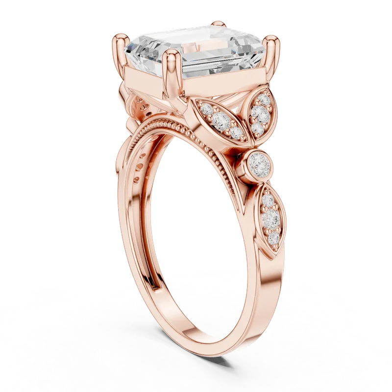 18K Gold Emerald Diamond Pavé Ring – 3.31 ct (DDLR-392) – Rings by Ivanka & Co