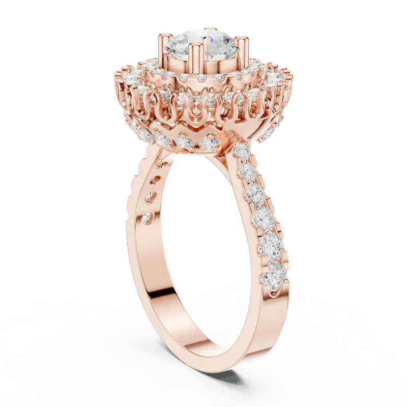 18K Gold Round Diamond Pavé Ring – 1.948 ct (DDLR-400) – Rings by Ivanka & Co