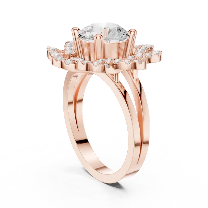 18K Gold Round Diamond Pavé Ring – 2.44 ct (DDLR-404) – Rings by Ivanka & Co
