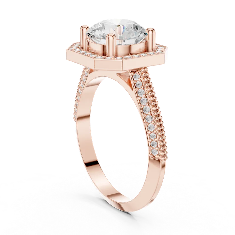 18K Gold Round Diamond Pavé Ring – 2.448 ct (DDLR-407) – Rings by Ivanka & Co