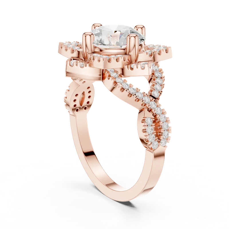 18K Gold Round Diamond Pavé Ring – 2.424 ct (DDLR-411) – Rings by Ivanka & Co