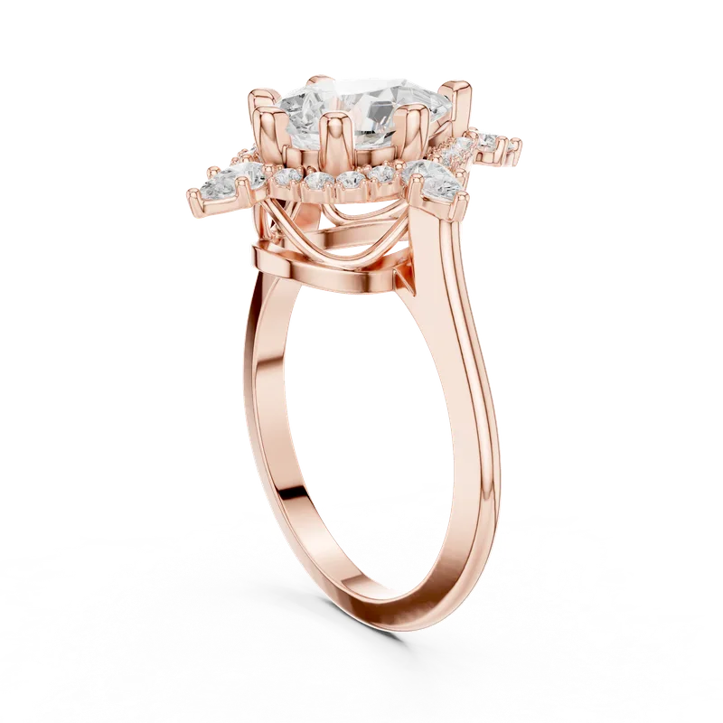 18K Gold Pear Diamond Pavé Ring – 2.434 ct (DDLR-412) – Rings by Ivanka & Co
