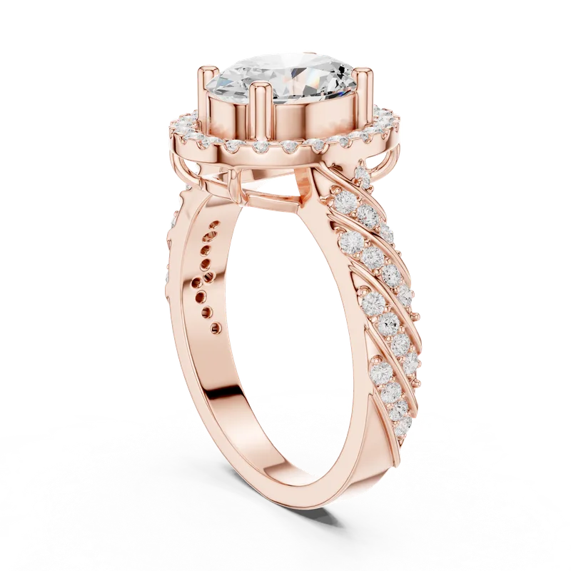 18K Gold Oval Diamond Pavé Ring – 2.122 ct (DDLR-414) – Rings by Ivanka & Co