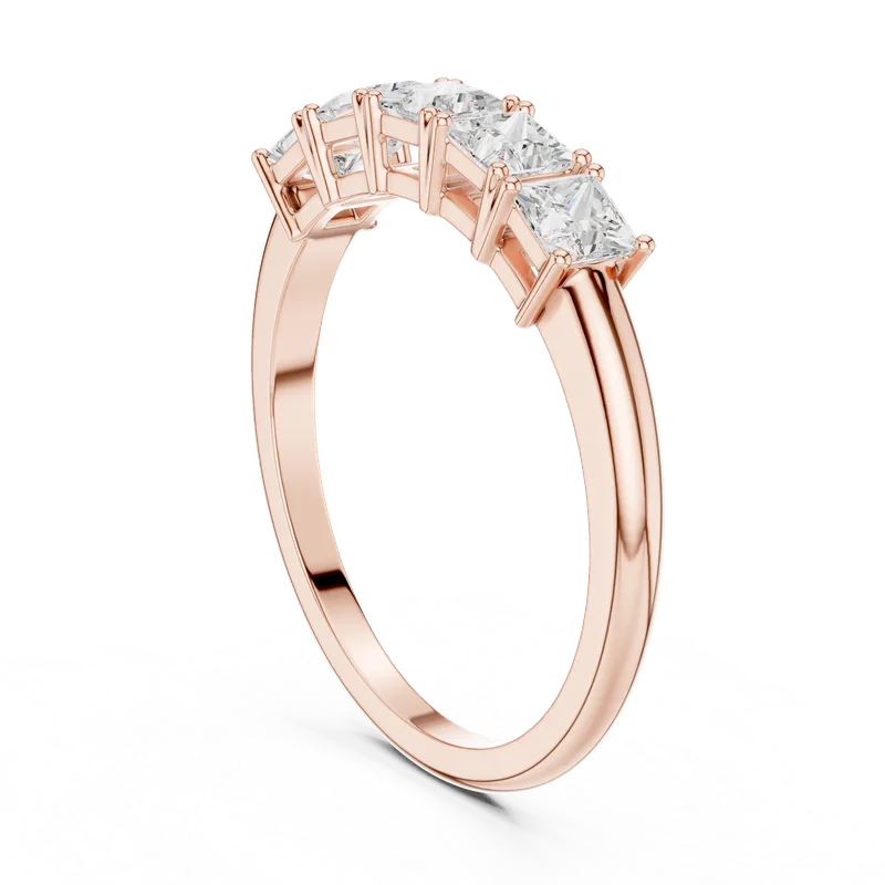 18K Gold Princess Diamond Cluster Ring – 0.65 ct (DDLR-424) – Rings by Ivanka & Co