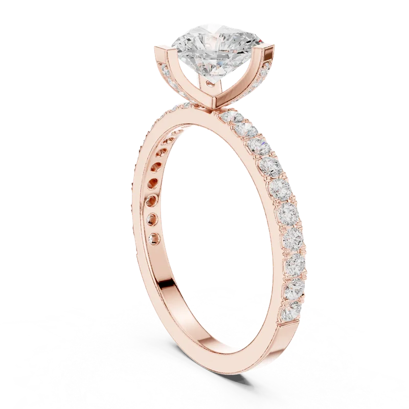 18K Gold Diamond Pavé Ring – 0.42 ct (DDLR-433) – Rings by Ivanka & Co