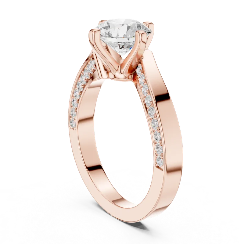 18K Gold Round Diamond Pavé Ring – 1.962 ct (DDLR-435) – Rings by Ivanka & Co
