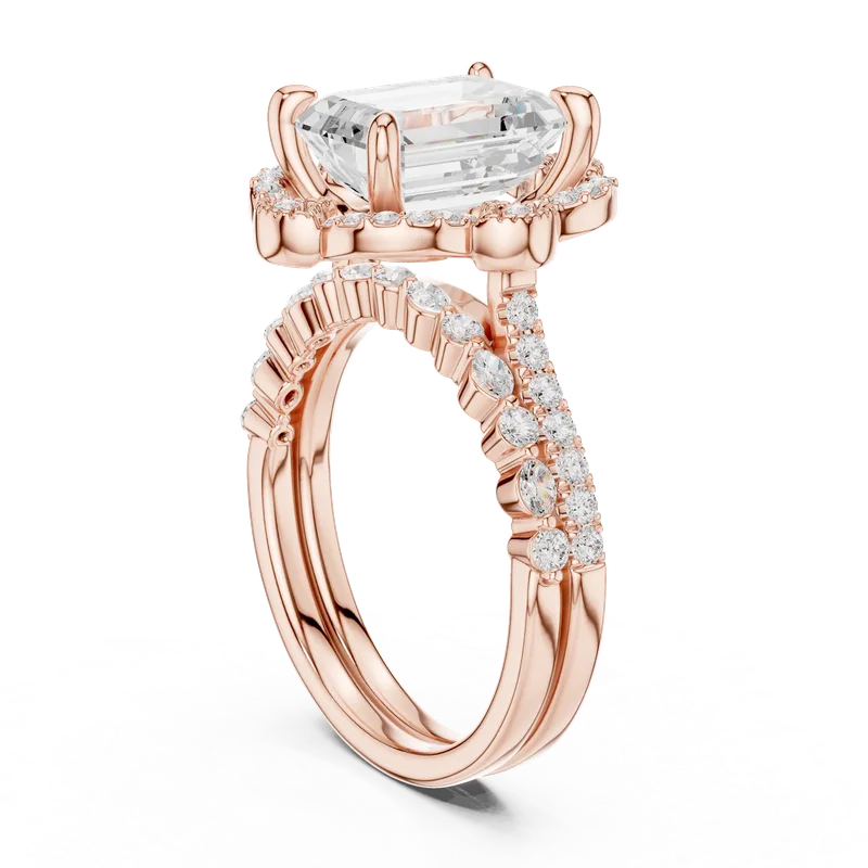 18K Gold Emerald Diamond Pavé Ring – 3.56 ct (DDLR-442) – Rings by Ivanka & Co