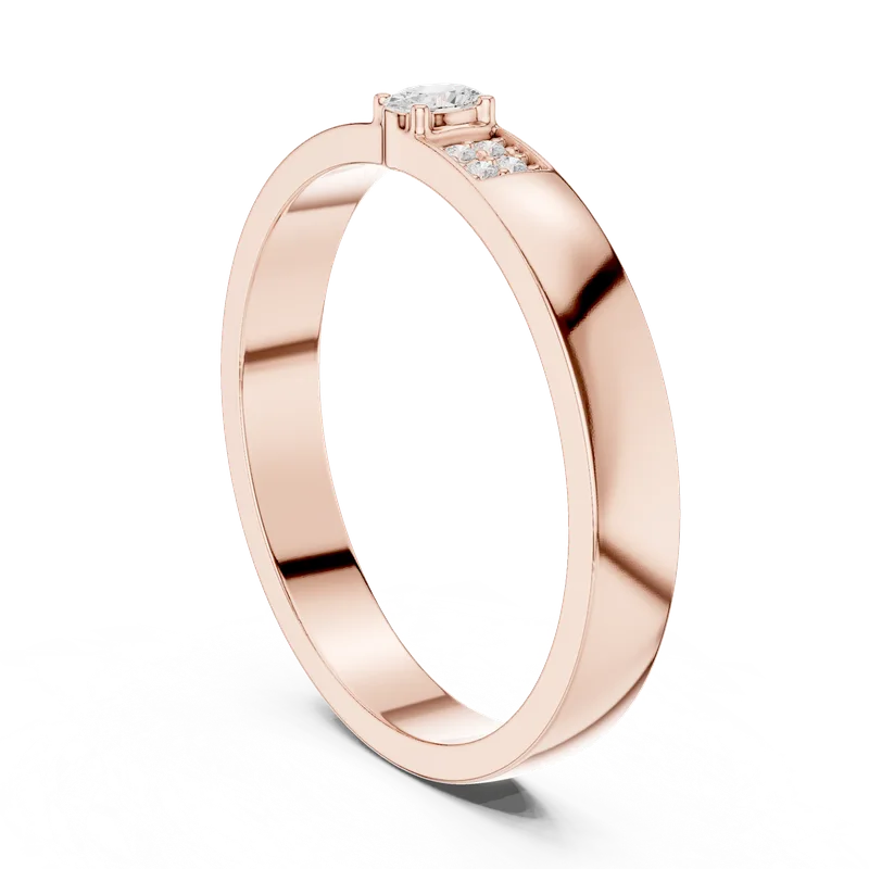 18K Gold Oval Diamond Cluster Ring – 0.032 ct (DDLR-452) – Rings by Ivanka & Co