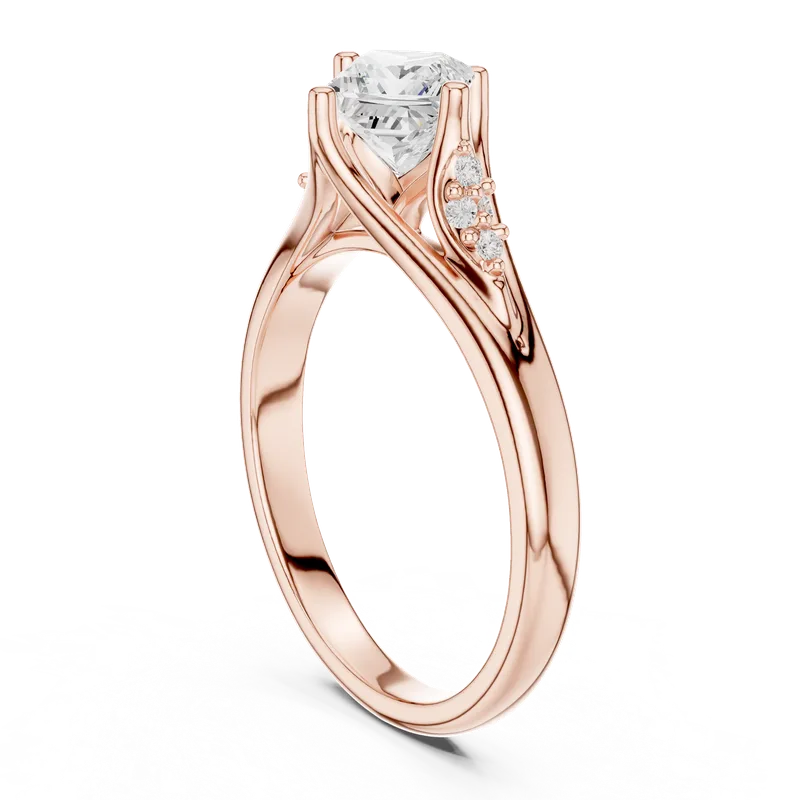 18K Gold Princess Diamond Cluster Ring – 0.634 ct (DDLR-497) – Rings by Ivanka & Co