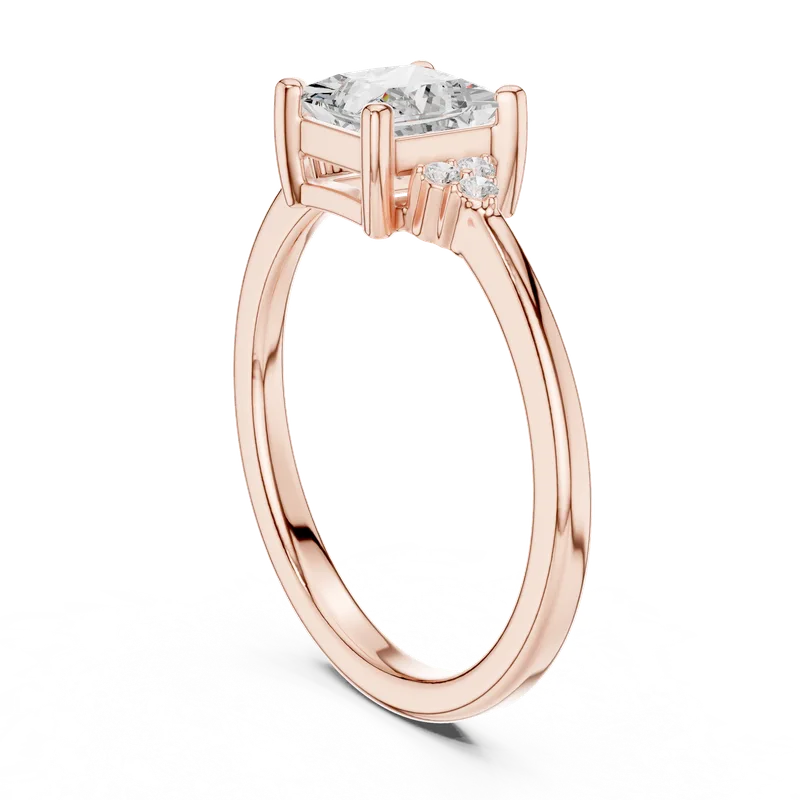 18K Gold Princess Diamond Cluster Ring – 0.92 ct (DDLR-502) – Rings by Ivanka & Co