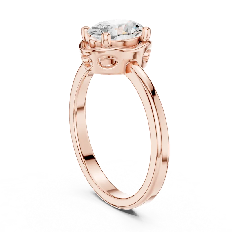 18K Gold Oval Diamond Solitaire Ring – 1.02 ct (DDLR-504) – Rings by Ivanka & Co