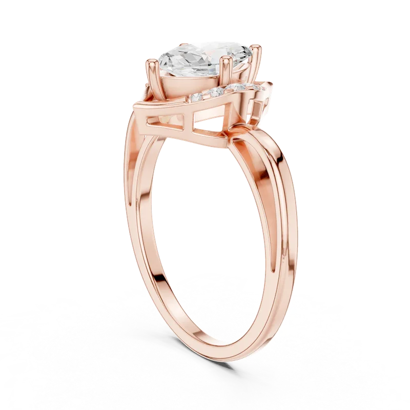 18K Gold Marquise Diamond Pavé Ring – 0.88 ct (DDLR-512) – Rings by Ivanka & Co