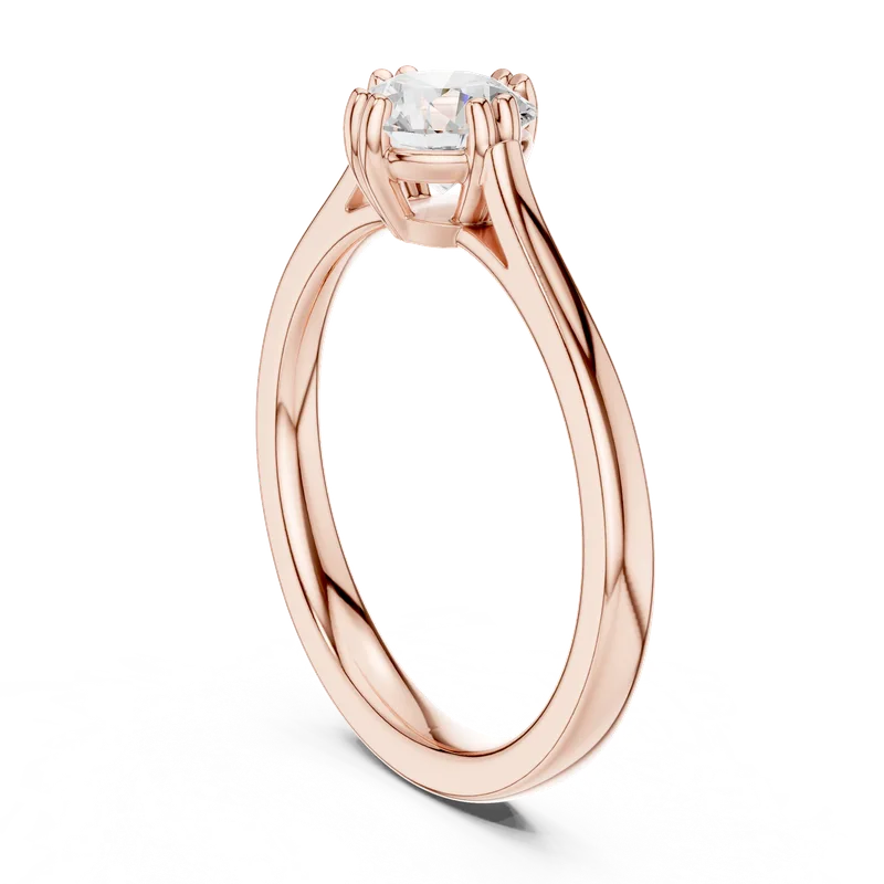 18K Gold Round Diamond Solitaire Ring – 0.85 ct (DDLR-541) – Rings by Ivanka & Co