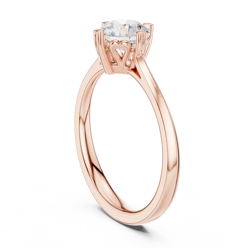 18K Gold Round Diamond Solitaire Ring – 0.85 ct (DDLR-547) – Rings by Ivanka & Co