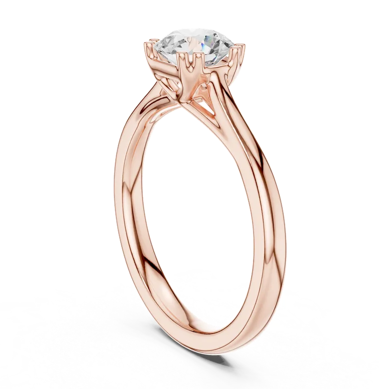 18K Gold Round Diamond Solitaire Ring – 0.85 ct (DDLR-550) – Rings by Ivanka & Co