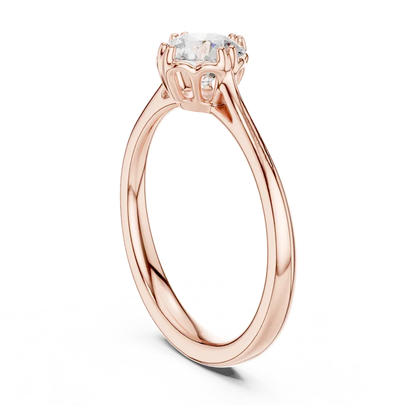 18K Gold Round Diamond Solitaire Ring – 0.85 ct (DDLR-553) – Rings by Ivanka & Co